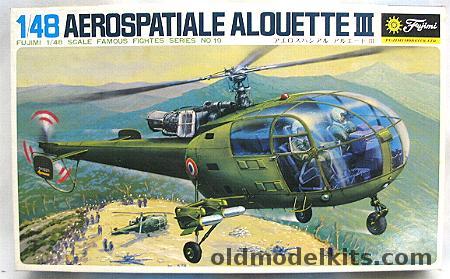 Fujimi 1/72 Aerospatiale Alouette III - French Navy or Air Force - Malaysia or Israel AF, 5A19-400 plastic model kit